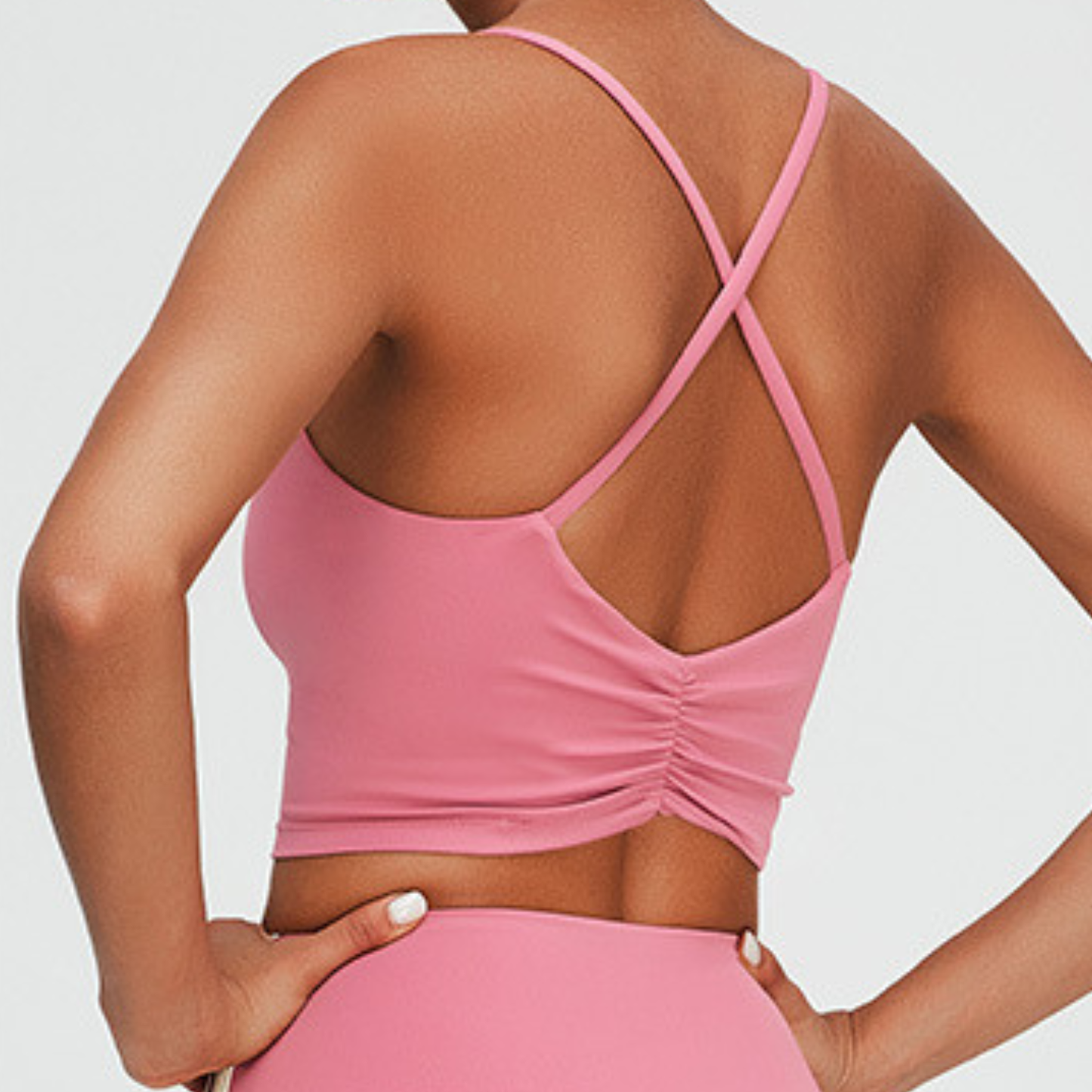 Ruched Cross Bra