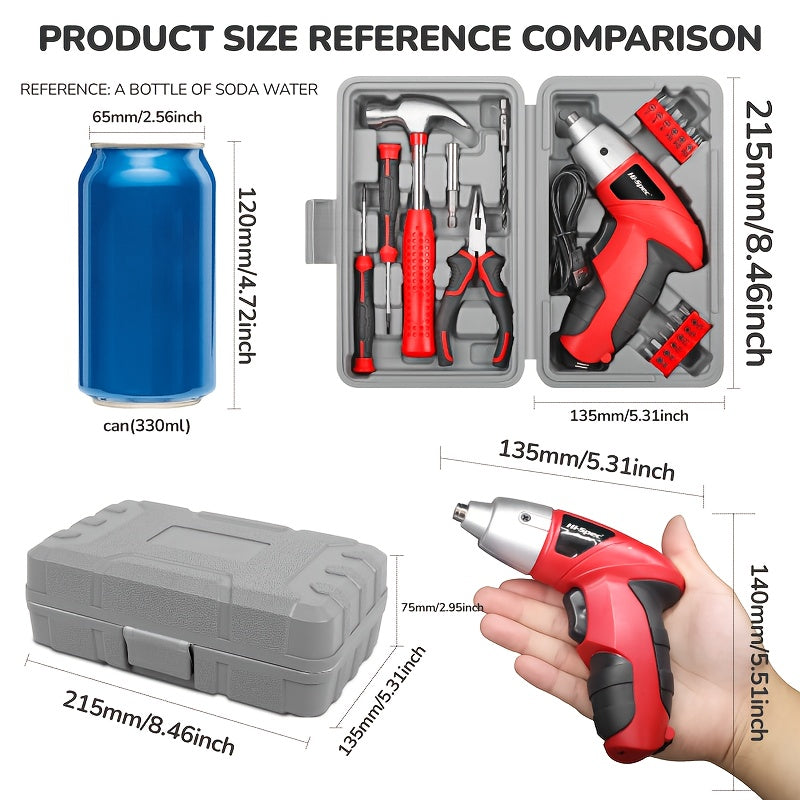 Handheld Drill and Hammer Set
