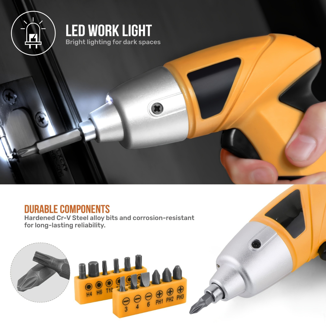 Handheld Drill and Hammer Set