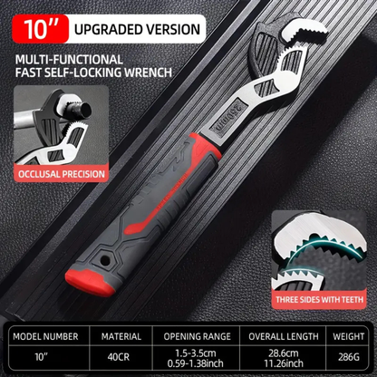Self Locking Multi-Function Wrench