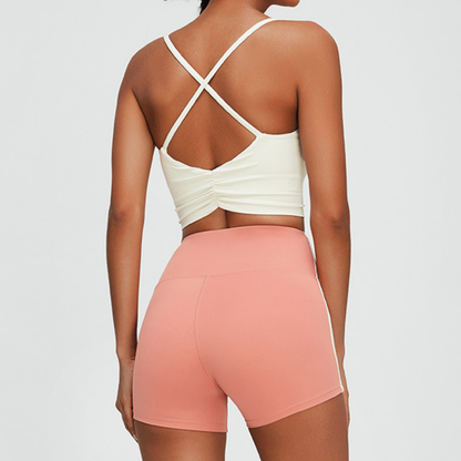 Ruched Cross Bra