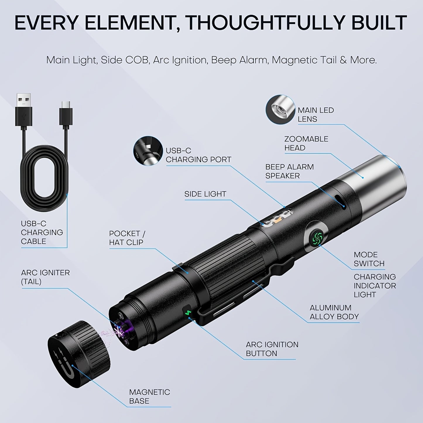 Flashlight Electric Arc