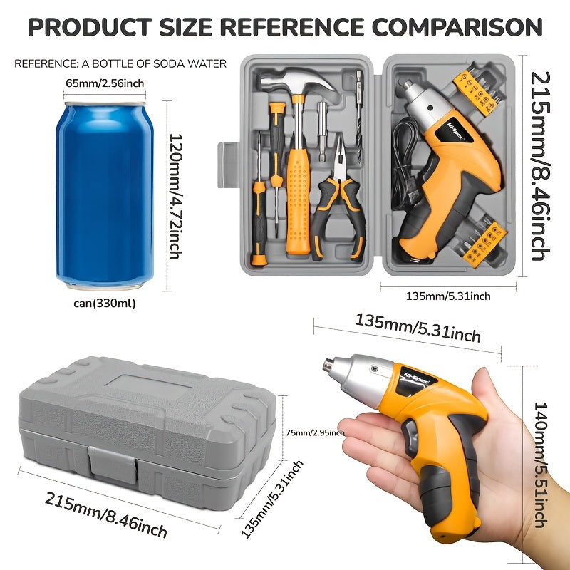 Handheld Drill and Hammer Set