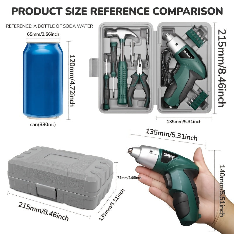 Handheld Drill and Hammer Set
