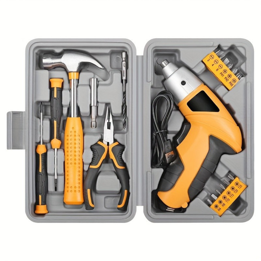 Handheld Drill and Hammer Set